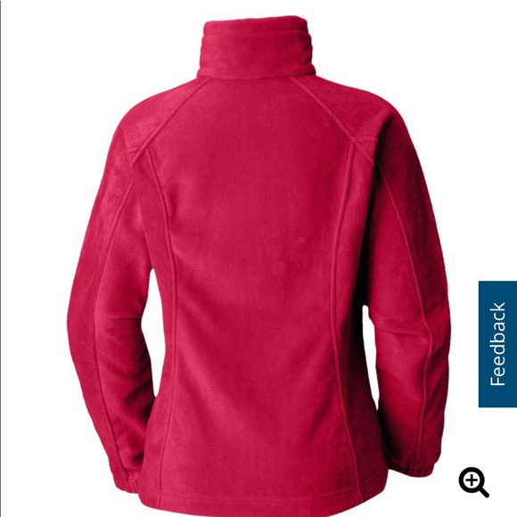 Columbia large child’s Fleece full zip jacket red - Picture 4 of 8